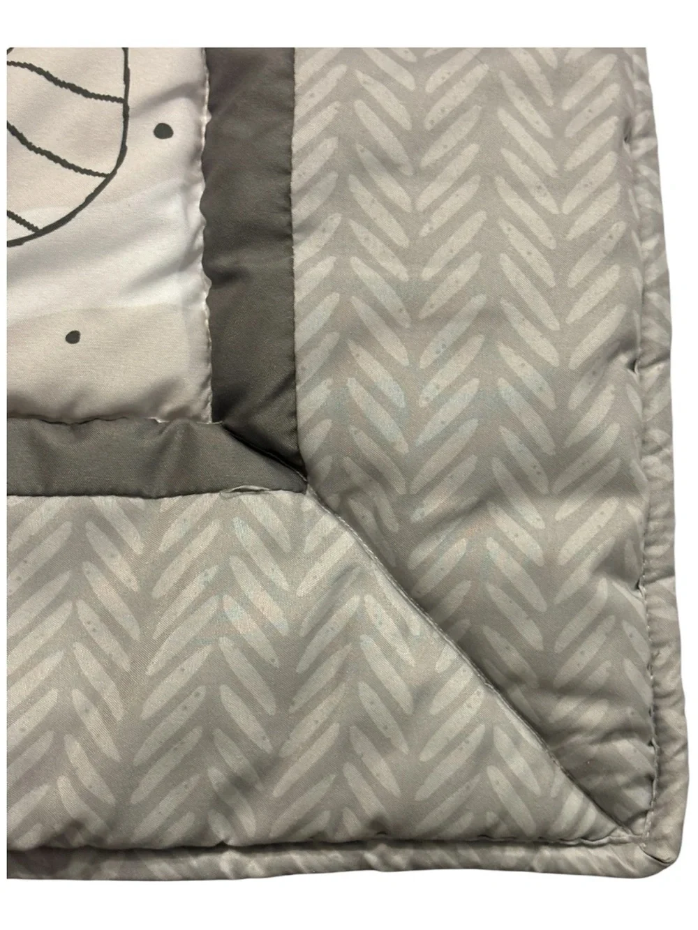 Peanut Shell Woodland Walk Animal Baby Crib Quilt Appliqué Fox Moose Owl Raccoon